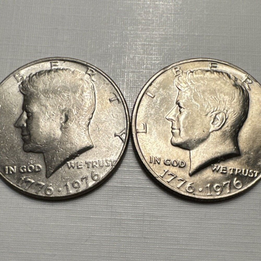 1776-1976 Bicentennial Kennedy Half Dollar Set - Circulated Silver Coins